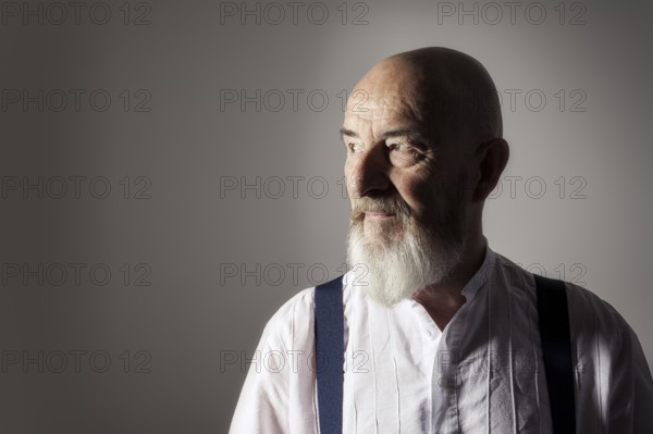 An image of an old man with a beard portrait