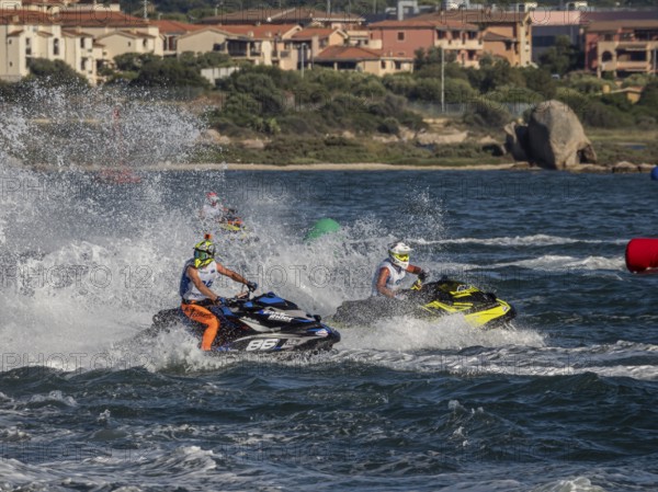 Olbia, Italy - September 16 - 20192 Aquabike world Championship gran prix of Italy