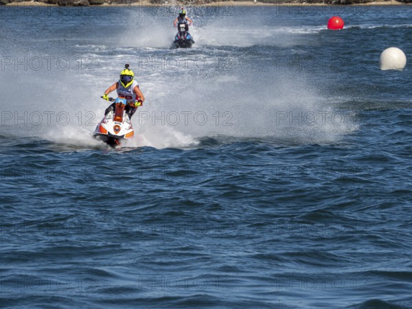 Olbia, Italy - September 16 - 20192 Aquabike world Championship gran prix of Italy