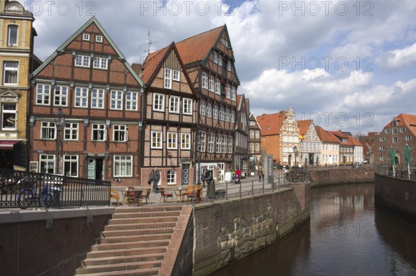 The charming half-timbered, hanseatic town of Stade in northernGermany offers many interesting sights.
