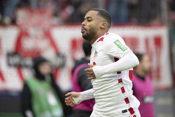 (DFL/DFB REGULATES PROHIBIT ANY USE OF PHOTOGRAPHS AS IMAGE SEQUENCES AND/OR QUASI-VIDEO), RheinEnergieStadion, Cologne, North Rhine-Westphalia, Linton Maina (1.FC Köln, Midfield, #37), 2nd Bundesliga, 1.FC Köln, SV 07 Elversberg on 25.01.2025 at RheinEnergieStadion in Cologne Germany