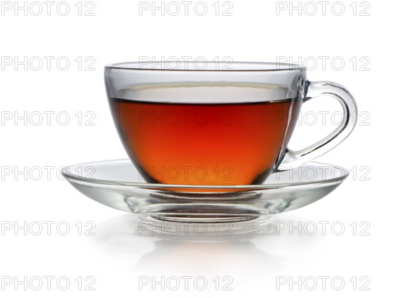 Cup of tea isolated on a white background