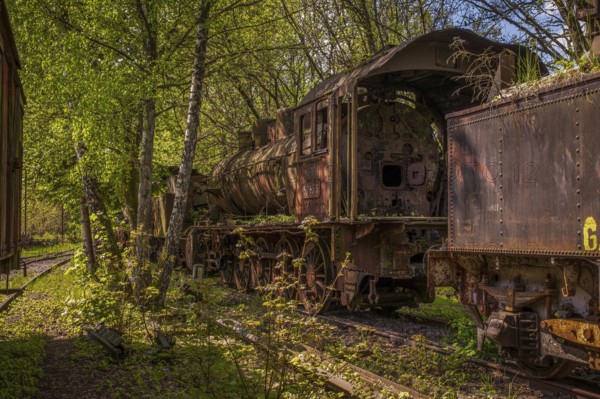 Old historic railway vehicles in Germany
