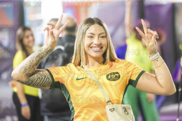 BRISBANE, AUSTRALIA, JULY 29: Fans enter the stadium before Brazil plays France at the FIFA Women's World Cup Australia & New Zealand 2023 at Brisbane Stadium on July 29, 2023