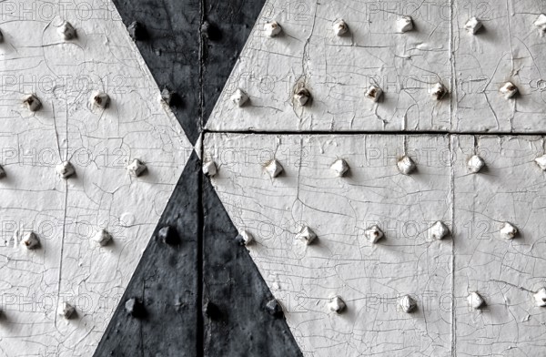 Detail of a medieval castle gate