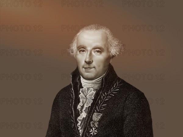 Pierre-Simon Marquis de Laplace, 1749-1827, French physicist, astronomer and mathematician, digitally altered