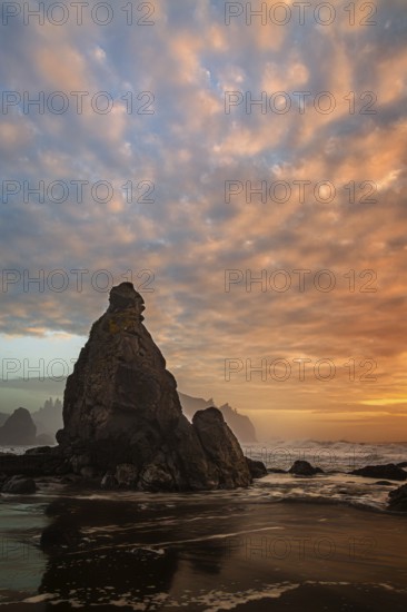 A color sunset landscape from Humboldt County, California