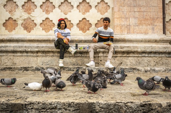 Perugia, Italy - May 30, 2024: People enjoying themselves in street of Perugia, Umbia - Italy