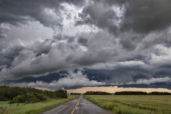 Prairie Storm Clouds Canada Saskatchewan Dramatic Summer