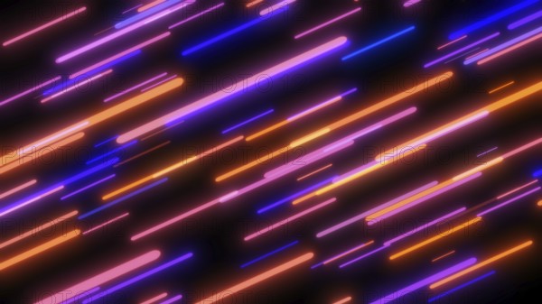 Colorful flying neon lights abstract background. Bright neon line designed background. texture with lighting, art of colors combination