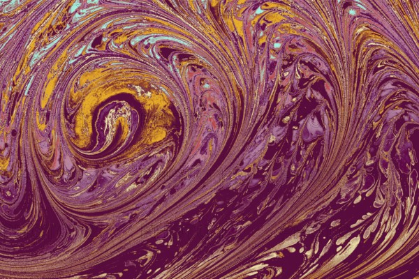 Abstract creative marble pattern texture. Traditional art of Ebru marbling