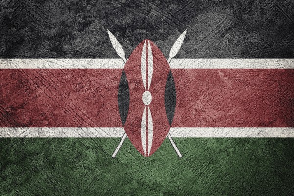 Grunge Kenya flag. Kenya