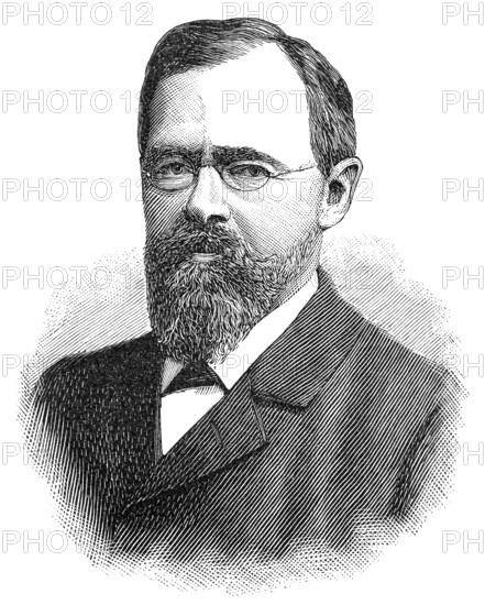 Carl Paul Gottfried Linde, Ritter von Linde, 1842 - 1934, a German engineer who developed refrigeration and gas separation technologies, Carl Paul Gottfried Linde, 1842 - 1934, ein deutscher Ingenieur, Erfinder und Gründer der Linde AG.