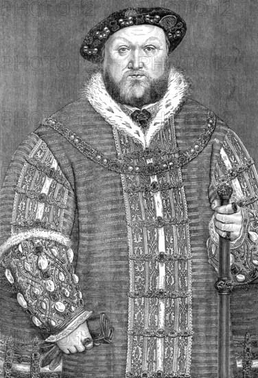 Henry VIII, 1491 - 1547, King of England from 1509 until 1547, Heinrich VIII. Tudor
