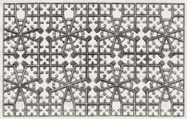 Ceiling of The Star Chamber, Court of Justice, Royal Palace of Westminster, London, England, 17th century