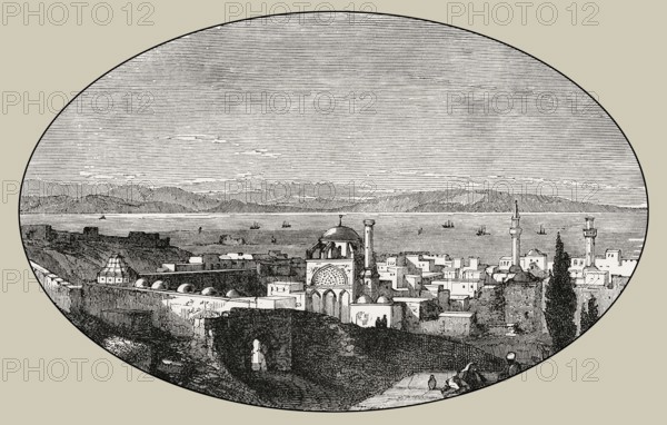 View of Acre city, Lebanon, today Northern District of Israel, c. 1840, Asia