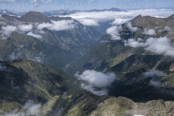 Tramezaigues from Batoua ridge, Hautes-Pyrenees department, France, Europe