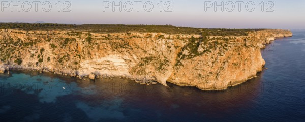 Panoramic cliff of Llucmajor, Majorca, Balearic Islands, Spain, Europe