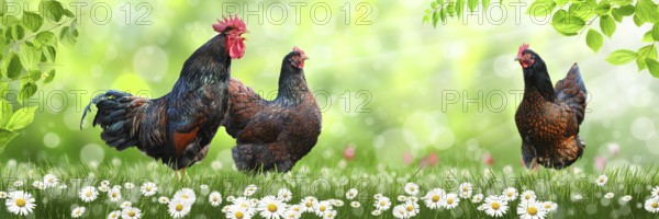 Free-range chickens