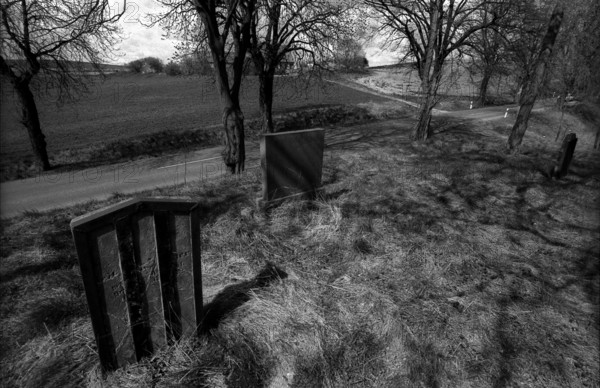 Germany, Greiffenberg, 20 April 1992, Jewish cemetery near Greiffenberg (Brandenburg), Europe