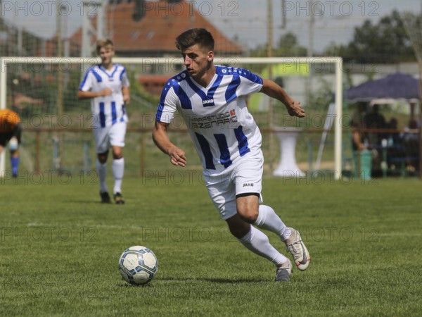 German-Kosovar footballer Enis Bytyqi at a charity game 2019 in Magdeburg, German-Kosovar soccer player Enis Bytyqi at a charity game 2019 in Magdeburg