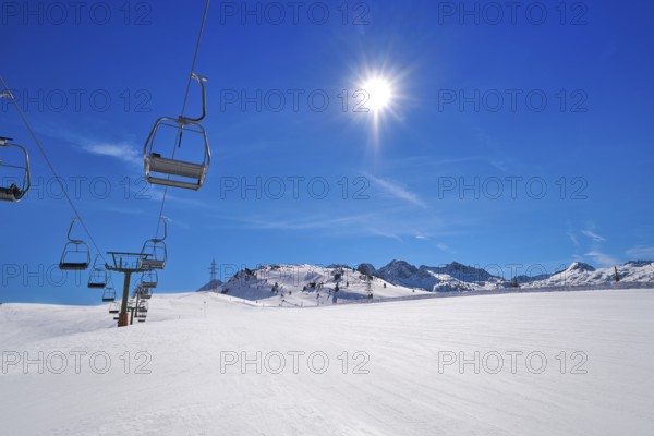 Baqueira Beret in Lerida Catalonia ski spot resort in Aran Valley of Pyrenees Spain