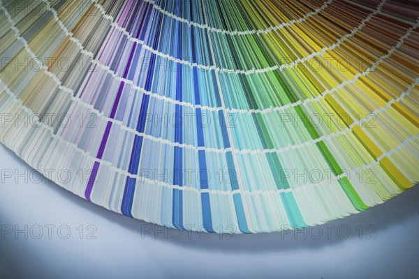 Colour palette on a white background