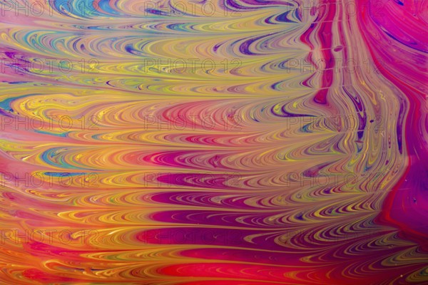 Grunge abstract paint patterns on colorful background