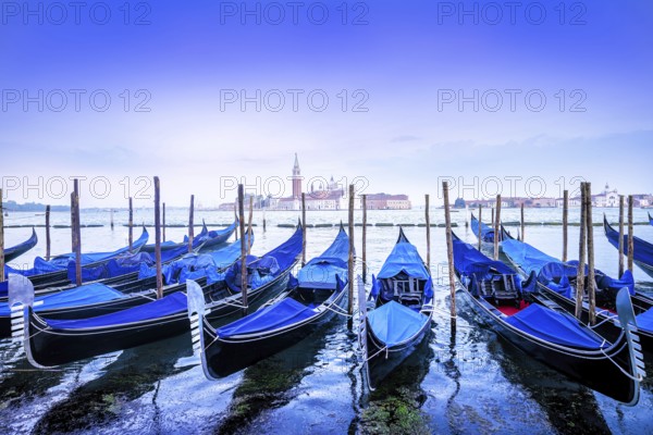 beautiful morning in venice at the san marco square