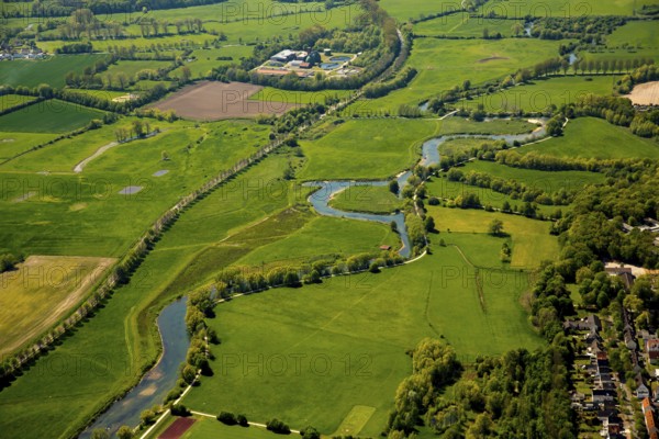 Course of the Lippe near Lippstadt