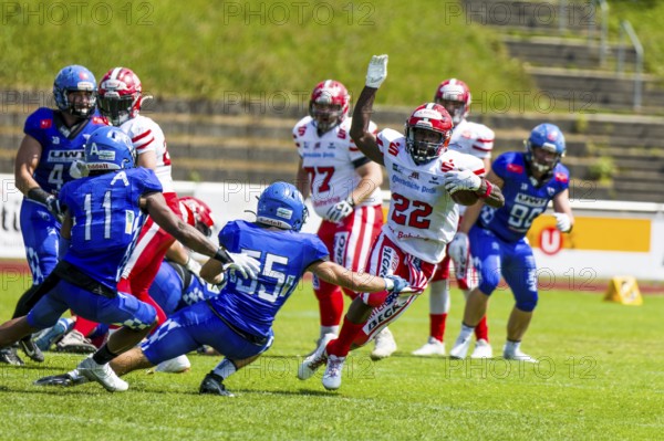 Footballgame erima GFL , Allgäu Comets- Marburg Mercenaries., July . 24. 2022