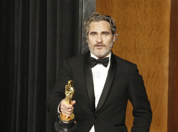 Joaquin Phoenix at the 92nd Academy Awards, Press Room held at the Dolby Theatre in Hollywood, USA on February 9, 2020