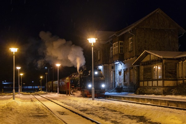 Alexisbad railway station with Selketalbahn