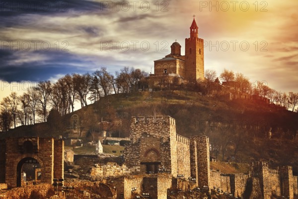 Medieval Stronghold Tsarevets in Veliko Tarnovo, Bulgaria Veliko Tarnovo, Bulgaria, Europe