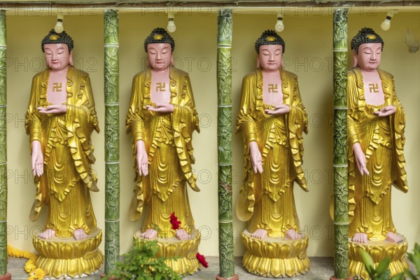 Buddha statues, Kek Lok Si Temple, George Town, Penang, Malaysia, Southeast Asia, Asia