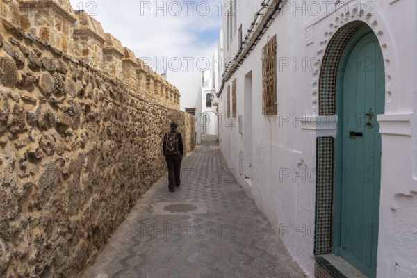 Cityscape of the picturesque center of Asilah, Morocco, Africa