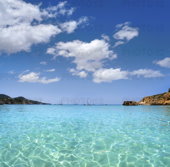 Ibiza Cala Tarida beach in Sant Josep of Balearic Islands