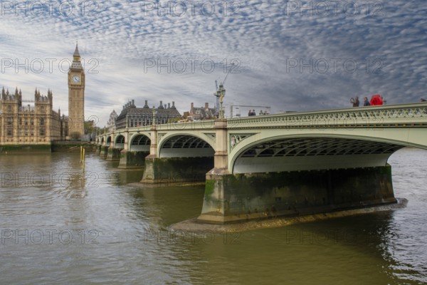 London, UK, May, 9, 2023 : Westminster bridge, Houses of Parliament and Big Ben. London. United Kingdom