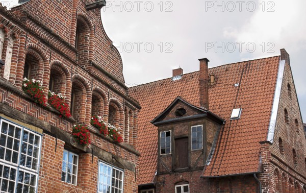The Hanseatic city of Lüneburg, made rich by its salt, blends brick Gothic with brick Renaissance. The churches in particular are classics of pure North German brick Gothic. Unique are the countless gabled houses with charmingly crooked brick gables from the great Gothic and Renaissance periods. -shot in September, 2015