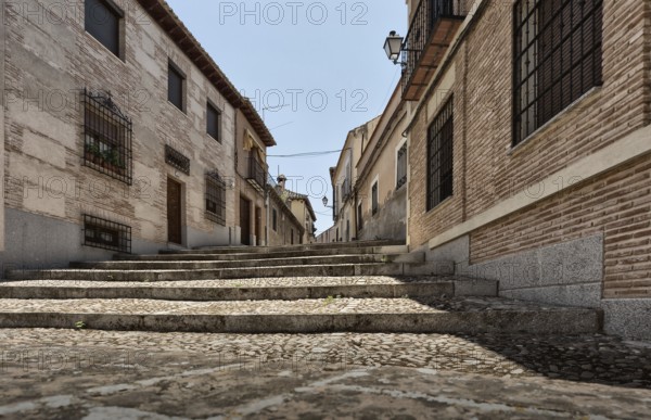 Empty old street in Toledo, Spain, Europe