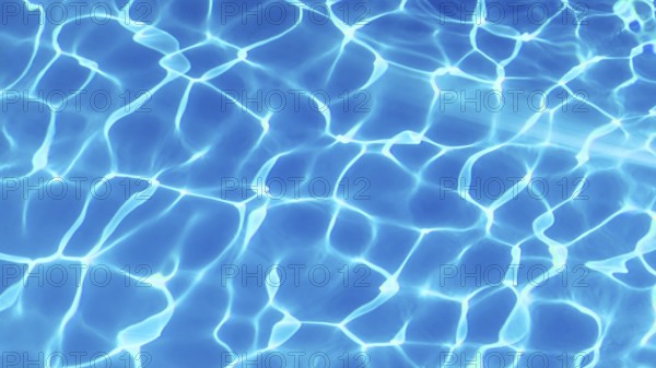 Blue Ripple Water Background, Water Surface Blue Swimming Pool