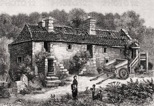 Braid cottages, 1850, Edinburgh, Scotland, United Kingdom, Europe