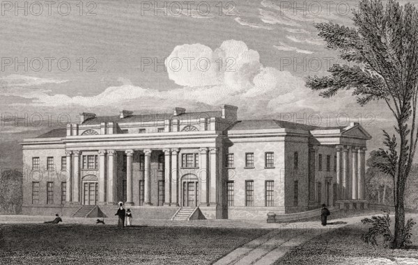 Balbirnie House, Glenrothes, central Fife, Scotland, 19th century, from Modern Athens by Th. H. Shepherd