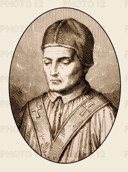 Pope Adrian I or Hadrianus I, Pope from 772 to 795, Papst Hadrian I