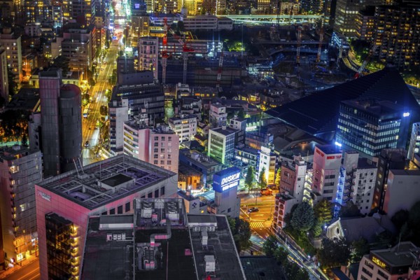 Tokyo night view as seen from Tokyo Tower. Shooting Location: Tokyo metropolitan area