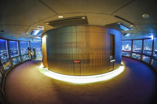 Observatory of Yokohama Marine Tower. Shooting Location: Yokohama-city kanagawa prefecture