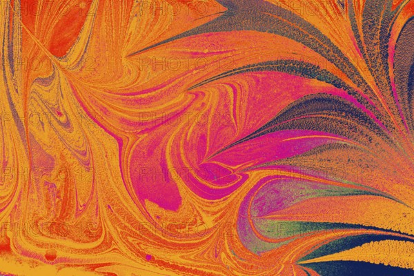 Creative ebru art background abstract pint. Marbling texture pattern