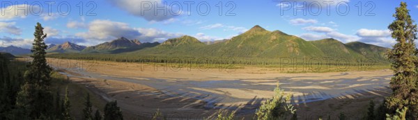 Panorama of Denali National Park in Alaska