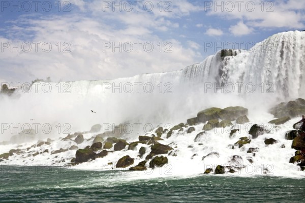 Majestic view of the Niagara falls from the Canadian side, Ontario, Canada, North America