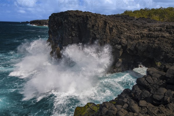 Pont Naturel, naturel Bridge, natural bridge, rock bridge, surf, south coast, Indian Ocean, island, Mauritius, Africa